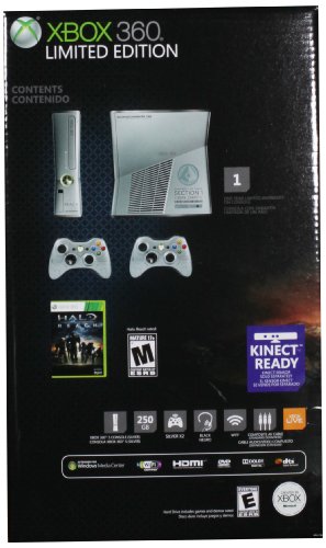 Xbox 360 250 GB Halo Reach Console Bundle