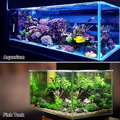 Vocoste 1 PCS Plantas de plástico aquário, planta aquática artificial para decoração de plantas de tanques de peixes,