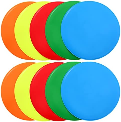 Marcadores de manchas de agilidade anti-deslizamento de 9 polegadas, marcadores de agilidade, manchas coloridas na