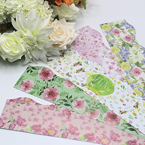 Ifoyoung 69ft St Spring Bulletin Board Fronteira, fronteira do dia das mães, decorações de primavera para a sala de aula, fronteira com boletim de flores rosa
