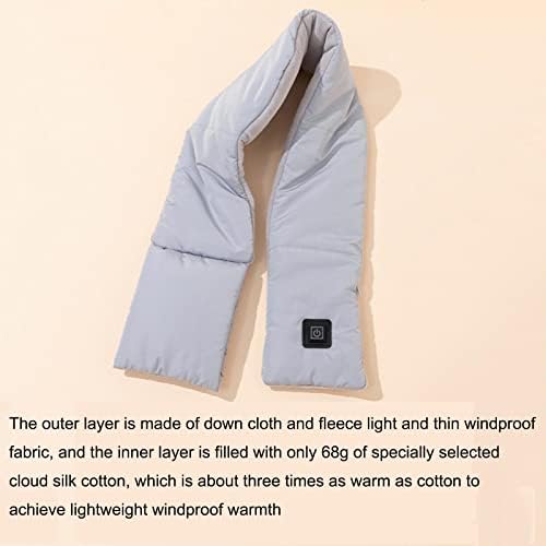Lenços aquecidos para homens homens USB cobrar lenço de aquecimento de inverno Proteção a frio Aquecimento Lenço de pescoço Ponto