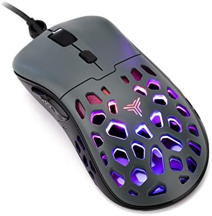 Teamwolf Gaming Mouse RGB Grille Botões Programáveis ​​Botões Programáveis ​​de Luz DPI Computador DPI