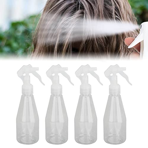 Garrafa de névoa de plástico de 4pcs, garrafa de spray limpo e vazio recarregado para cuidar da pele de regar a