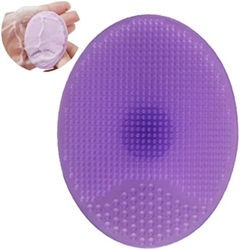 Bath lavar escova de silicone pincel de chuveiro para massagem de pele roxa nice