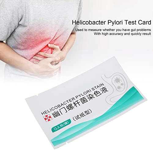 Faixa de teste de saúde intestinal, cartão de teste de Helicobacter pylori de auto -detecção, tamanho portátil, alta precisão para uso doméstico
