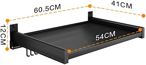 Microondas Plataforma Montada na parede, organizador de armazenamento de cozinha de liga de alumínio espacial, prateleira de parede de forno Rack de utensílios de cozinha adequados para utensílios de cozinha