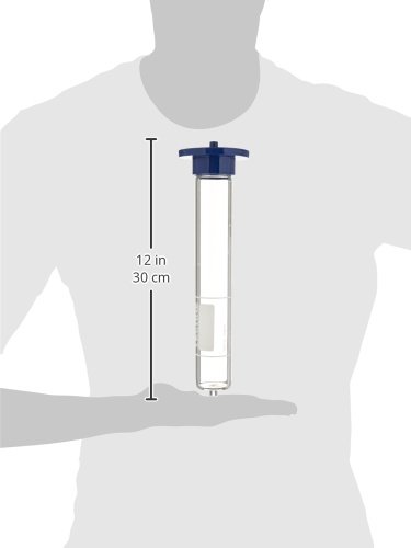 Techne 7022411 HB-2D Vidro pequeno tubo de hibridação com tampa de parafuso, 44 ​​mm de diâmetro, comprimento de 240 mm