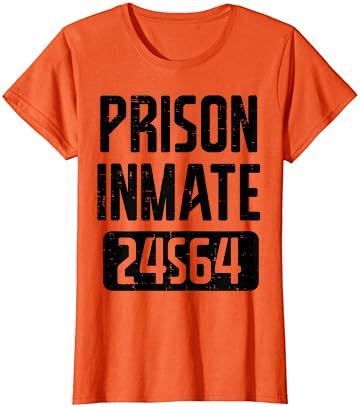 Prisioneiro prisioneiro de prisioneiro de Halloween figurino masculino T-shirt para crianças