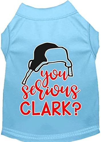 Você está sério Clark? Camisa de cão de tela de tela Med rosa claro