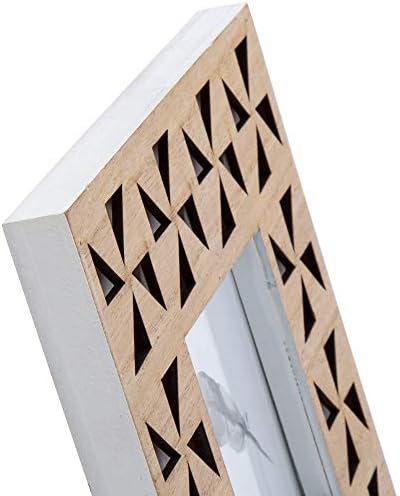 Truu Design, 4 x 4 polegadas, moldura de corte de triângulo de madeira