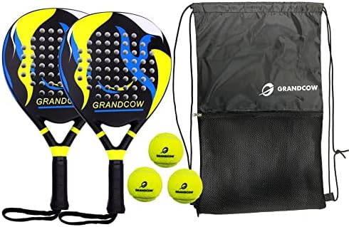 Padel Racket de fibra de carbono Power Lite Pop Tennis Paddleball Racquets