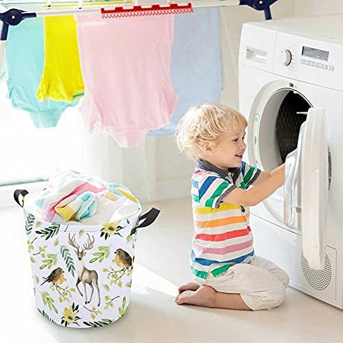 Cesta de lavanderia, grande cesto de lavanderia dobrável com alças aquarelas de ventos de venos, cesto de roupas, cesta de armazenamento para o banheiro quarto de lavanderia