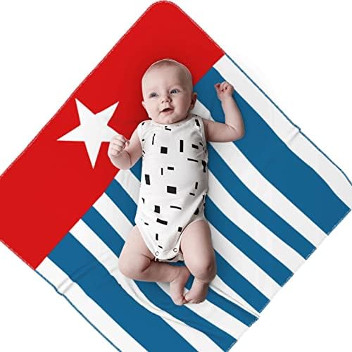 Blanta de bebê da bandeira nacional da Papua Ocidental recebendo cobertor para capa de swaddle recém -nascida infantil