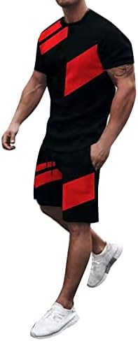BMISEGM SUMMER Mens camisetas masculinas seca rápida 3D Suje de manga curta shorts praia havaianos tropicais esportes