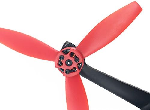 ANBEE® 4PCS Plástico Proplelers Props Rotor para o quadro de drones de papagaio 2 Bebop 2, preto e vermelho
