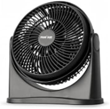 Fanfair 8 ”Turbo Fan de alto desempenho Circulador de ar de alta velocidade Ventilador poderoso 3 velocidades, portátil com inclinação ajustável, ruído branco operação silenciosa totalmente montada pronta para usar