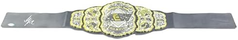 Isiah Kassidy assinou o cinturão do campeonato PSA/DNA AEW NXT luta livre autografada - vestes de luta livre autografadas, troncos e cintos