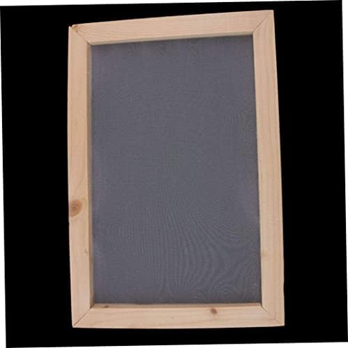 Nirelief Wooden Paper Fazendo ferramentas de molde de moldura de malha Ferramentas para criação de artesanato DIY Impressão 20 x30cm