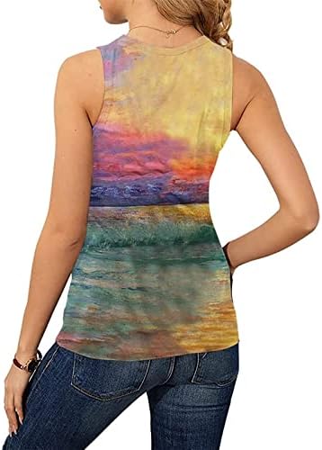 Camisas de pescoço de grama de verão feminina Moda de moda impressa em vizinhança casual casual