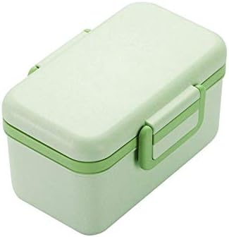 Lkyboa Bamboo Fiber Bento Box Microwavable Box Box Eco-Friendly BPA Grátis Alimentos Contêiner de Armazenamento para Picnic School