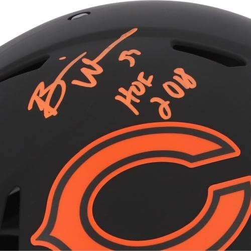 Brian Urlacher Chicago Bears autografou Riddell Eclipse Capacete autêntico de velocidade alternativa com inscrição HOF