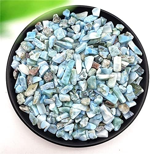 Heeqing AE216 50G 9-15mm Natural Larimar Cristal polido Crystal Crystal Decor Home Tank Fish Tanks Natural Stones and Minerals