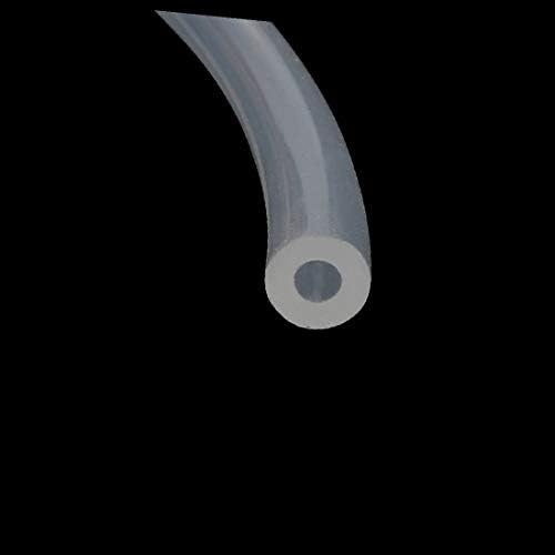 X-dree 3mm x 7mm de altura Tubo de mangueira de tubo de borracha de silicone de altura de alta temperatura (Tubo de manguea de tubo de caucho de silicona resistente a altas temperatura de 3 mm x 7 mm transparente 1 metr