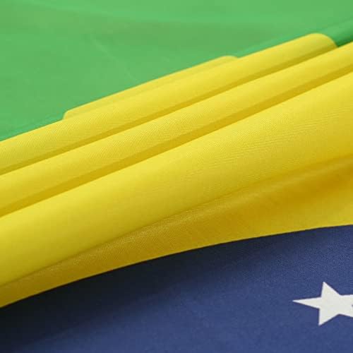 Talha de mesa retangular Brasileira brasileira Tonela de mesa Brasil Toclagem de mesa de bandeira nacional resistente à bandeira, adequado para reuniões familiares de jantar de cozinha e eventos ao ar livre, 59 polegadas * 83 polegadas.
