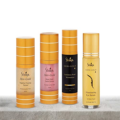 Shira Shir-Gold Imperie Firming Serum, fórmula antienvelhecimento deixa a pele hidratada, macia, nutrida, útil para os tipos de pele normal a seca.