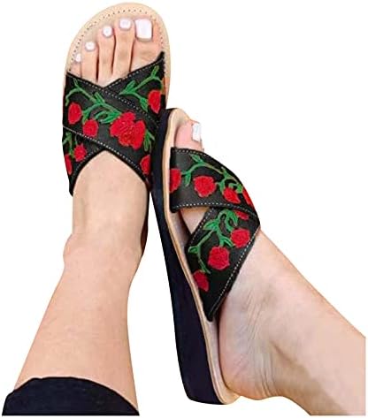 Flipers para mulheres chinelas de chinelos respiráveis ​​ao ar livre sandálias de lazer ao ar livre feminino com arco apoia sandálias