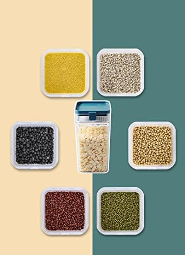 Liruxun Alimentos Dispensação de contêiner Jarros de armazenamento de grãos selados contra alimentos caixas de armazenamento Recipientes Organizador de cozinha