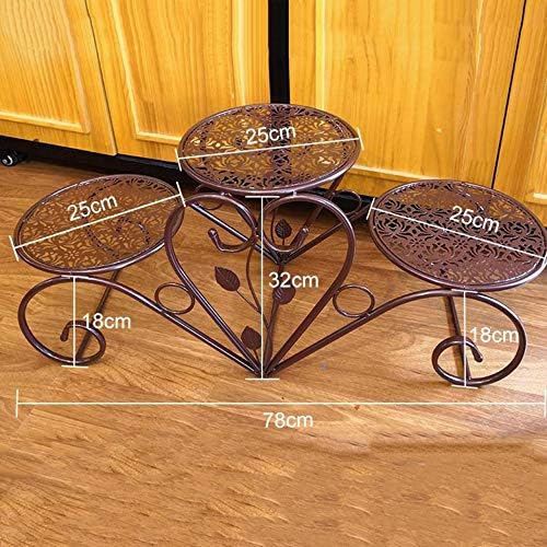 Bolo Stand Ferro forjado Ferro de três camadas Celebração de casamento Multilayer Soberset Stand para a festa do chá Servindo Platter