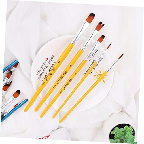 Tofficu 15pcs Conjunto de pincel aquarela Conjunto de escovas de cabelo Kit para crianças pinturas de pintura a
