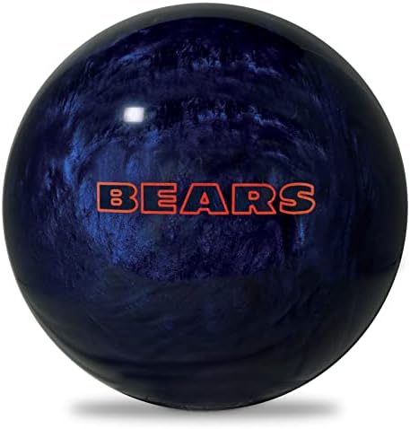 KR Strikeforce NFL Chicago Bears Bola de boliche de poliéster não escrita disponível em 8, 10, 12, 14 e 15 libras