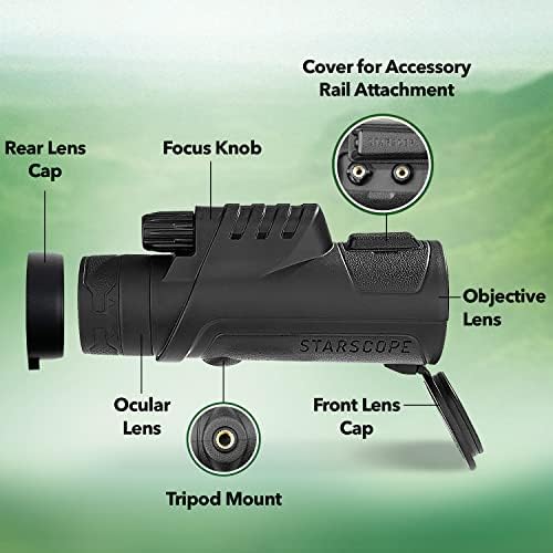 Telescópio monocular StarScope G3 Pacote essencial - Kit de adultos e acessórios de telescópio monocular 10x42 |