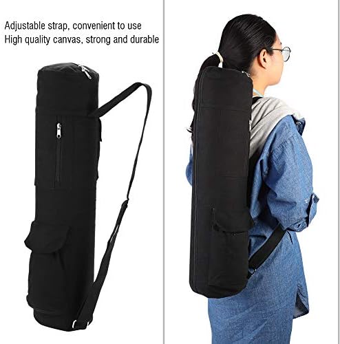 Sacos de tapete de ioga zyhhdp, mochila de transportadora de bolsa de armazenamento com cinta ajustável, bolsa de transporte de ioga de zíper completo multifuncional para homens