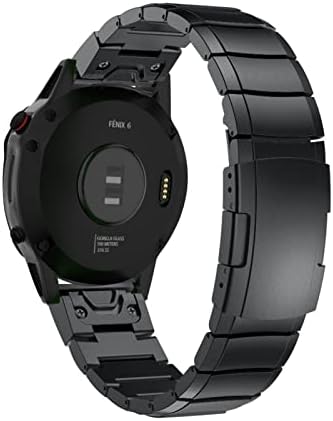 Banda de relógio de aço inoxidável de ajuste rápido Bneguv 22 26 mm para Garmin Fenix ​​5 5x 6 6XPro 3HR/Solar/Enduro/Descent