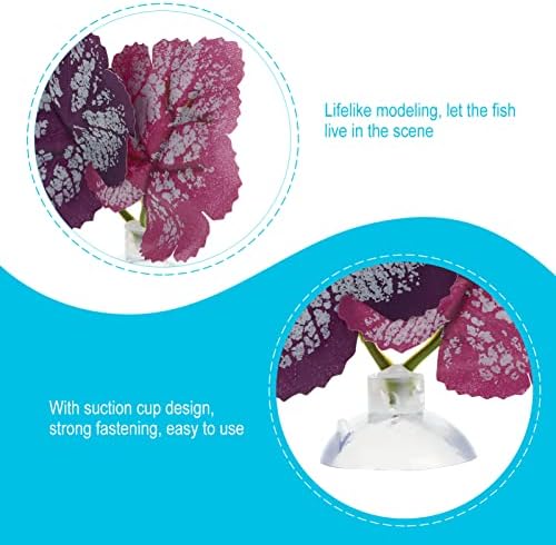 Popetorpop betta folha 2pcs beta peixe leaf leaf aquário aquário de planta roxa folha hammock cup de peixe tanque de