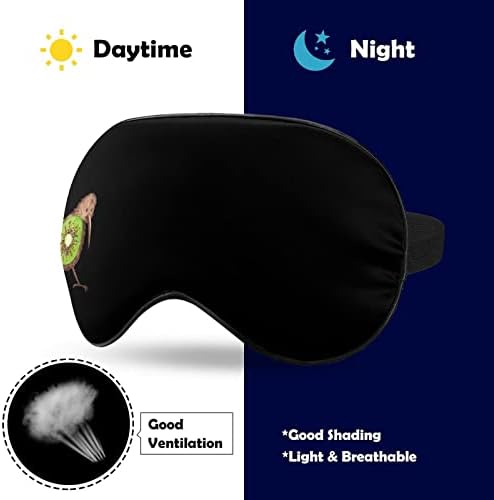 Scoop equipado Kiwi Bird Sleeping Blingold Máscara Máscara de olho fofo Cobertura noturna engraçada com cinta ajustável para homens