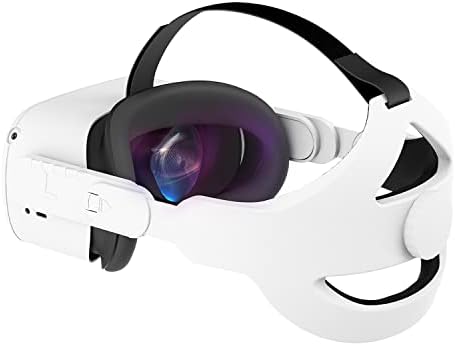 Sinwevr Ajuste ajustável com cinta de cabeça compatível para o fone de ouvido MEST 2 VR, substituição da pulseira de elite para suporte aprimorado e conforto em VR, durável e leve