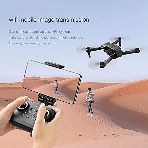 STSEAEEACE WIFI FPV DRONE com câmera 4K Ultra HD, drone dobrável para iniciantes, modo de retenção de altitude, uma tecla decolagem/pouso, modo sem cabeça, selfie de gesto, brinquedo fácil para crianças e adultos