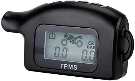 YWSZJ Motocicleta TPMS LCD Display Motor Pressão Monitoramento do Sistema de alarme Temperatura do pneu com 2 sensores externos