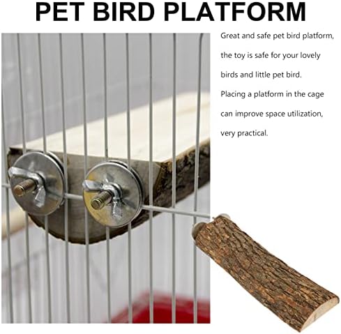 IPETBOOM Bird Plataforma Plataforma Natural Stand Wood Polas Playground Playground Playground Treinando Play Sticks Para Cockatiel