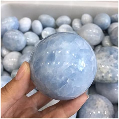 OMUCI de 60mm de 60 mm azul -Celestite Sphere Ball Crystal Ball, decoração de decoração