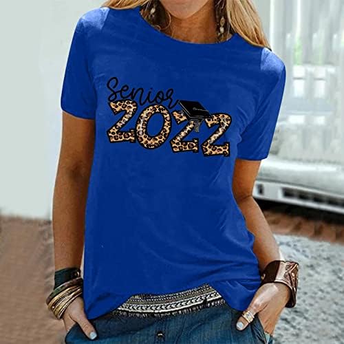Camisas lixo Camas de graduação Camisa de verão Casual Moda impressa Túnica solta T Top T Casual feminino