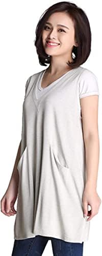 Darzys EMF blindando roupas grávidas de decote em V para mulheres, proteção contra radiação eletromagnética Vestido de fibra de prata