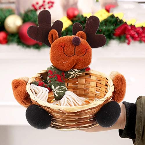 Toyandona Christmas Candy Bowl Bowl Xmas Candy Storage Gream Storage Title Top Snack Display Para Decoração de Festas em Casa de