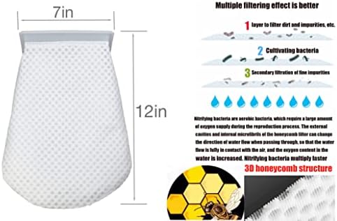Sacos de filtro de feltro de aquário de meias de sete -retângulo de setech