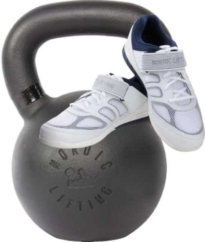 Kettlebell - pacote de 48 lb com sapatos Venja Tamanho 10 - Branco