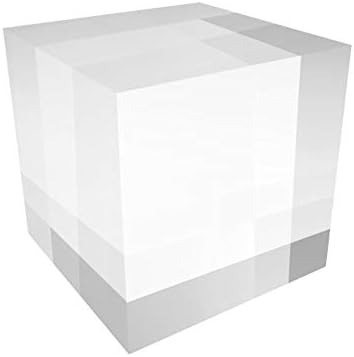 FixtUledIsplays® 4pk 1x1x1 RISER acrílico Papel Peso Cubo acrílico transparente Riser Solid Block 18830-1x1x1-4pk-npf-sl